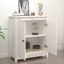 Giles Pine Wood Sideboard With 2 Doors In White