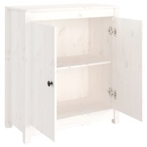 Giles Pine Wood Sideboard With 2 Doors In White