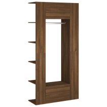 Deion Wooden Hallway Storage Cabinet In Brown Oak