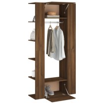 Deion Wooden Hallway Storage Cabinet In Brown Oak