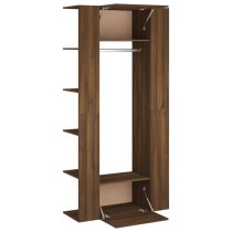 Deion Wooden Hallway Storage Cabinet In Brown Oak