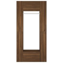 Deion Wooden Hallway Storage Cabinet In Brown Oak