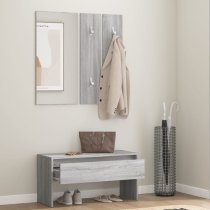 Elroy Wooden Hallway Furniture Set In Grey Sonoma Oak