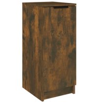 Betsi Wooden Shoe Storage Cabinet With 1 Door In Smoked Oak