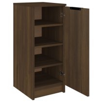 Betsi Wooden Shoe Storage Cabinet With 1 Door In Brown Oak