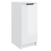 Betsi High Gloss Shoe Storage Cabinet With 1 Door In White