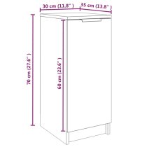 Betsi High Gloss Shoe Storage Cabinet With 1 Door In White