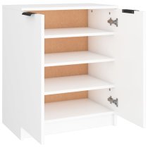 Betsi Wooden Shoe Storage Cabinet With 2 Doors In White