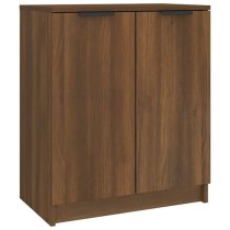 Betsi Wooden Shoe Storage Cabinet With 2 Doors In Brown Oak