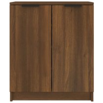 Betsi Wooden Shoe Storage Cabinet With 2 Doors In Brown Oak