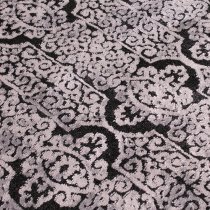 Arabella Opaque 120x170cm Damask Pattern Rug In Black