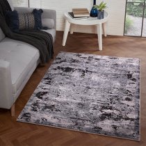 Arabella Haze 200x290cm Damask Pattern Rug In Blue