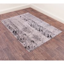 Arabella Imperial 80x150cm Damask Pattern Rug In Black