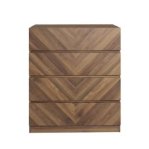 Cianna Wooden Chest Of 4 Drawers In Royal Walnut