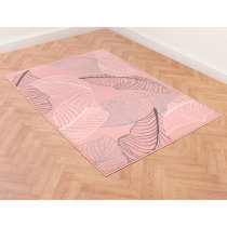 Poly Autumn 80x150cm Modern Pattern Rug In Flamingo