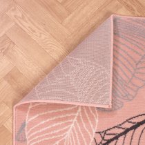 Poly Autumn 80x150cm Modern Pattern Rug In Flamingo