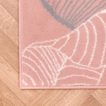 Poly Autumn 80x150cm Modern Pattern Rug In Flamingo