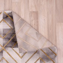 Bianco 196SA 120x170cm Luxury Rug In Cream And Gold