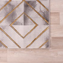 Bianco 196SA 120x170cm Luxury Rug In Cream And Gold