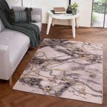 Bianco 185KA 120x170cm Luxury Rug In Cream And Gold