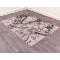 Bianco 185KA 120x170cm Luxury Rug In Cream And Gold