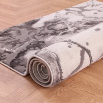 Bianco 185KA 80x150cm Luxury Rug In Dark Grey And Grey