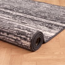 Blizzard Modern Polyester 120x160cm Rug In Dark Grey