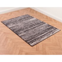 Blizzard Modern Polyester 120x160cm Rug In Dark Grey