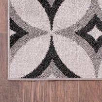 Spirit 160x230cm Star Design Rug In Silver