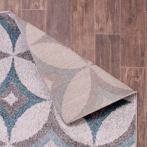 Spirit 80x150cm Star Design Rug In Teal