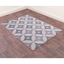 Spirit 80x150cm Star Design Rug In Teal