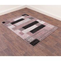 Spirit 80x150cm Mosaic Design Rug In Pink