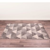 Spirit 80x150cm Triangle Design Rug In Grey