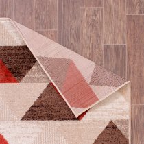 Spirit 80x150cm Triangle Design Rug In Ochre And Terra