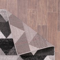 Spirit 60x110cm Triangle Design Rug In Black