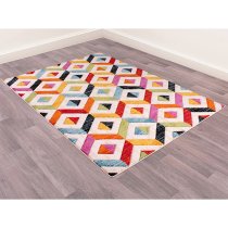 Spectra Carved 80x150cm Sarasota Rug In Multi-Colour