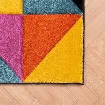 Spectra Carved 80x150cm Destin Rug In Multi-Colour