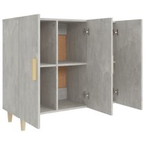 Ediva Wooden Sideboard With 3 Doors In Concrete Effect