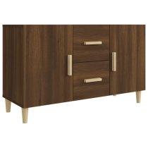 Neola Wooden Sideboard With 2 Doors 2 Drawers In Brown Oak