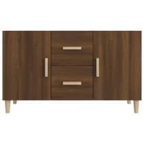 Neola Wooden Sideboard With 2 Doors 2 Drawers In Brown Oak