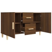 Neola Wooden Sideboard With 2 Doors 2 Drawers In Brown Oak