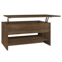 Engin Lift-Up Wooden Coffee Table In Brown Oak