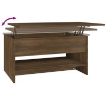 Engin Lift-Up Wooden Coffee Table In Brown Oak