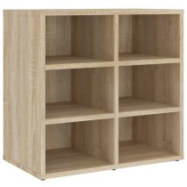 Fleta Shoe Storage Bench With 6 Shelves In Sonoma Oak