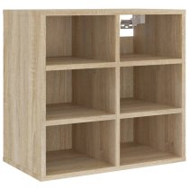 Fleta Shoe Storage Bench With 6 Shelves In Sonoma Oak