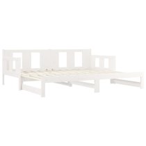 Kayin Pine Wood Pull-Out Single Day Bed In White