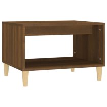 Demia Wooden Coffee Table With Undershelf In Brown Oak