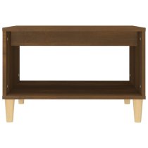 Demia Wooden Coffee Table With Undershelf In Brown Oak