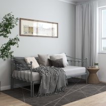 Bolesia Pull-Out Metal Frame Single Sofa Bed In Grey