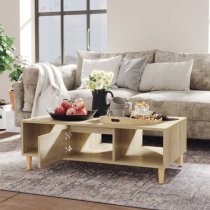 Dastan Wooden Coffee Table With 1 Door In Sonoma Oak